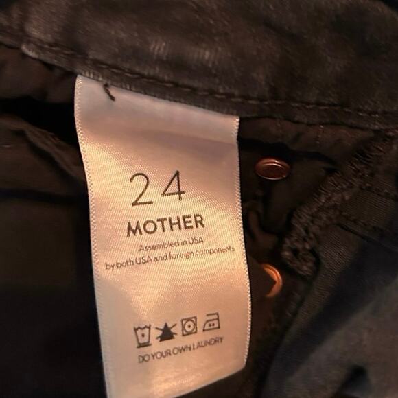 Mother Women’s The Looker Ankle Fray Jeans Guilty As Sin Size 24 - Picture 8 of 8